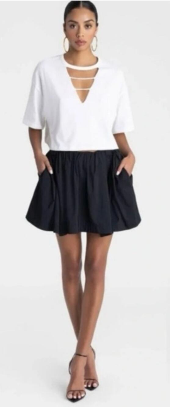 KBB by Kahlana Bubble Skirt in Black